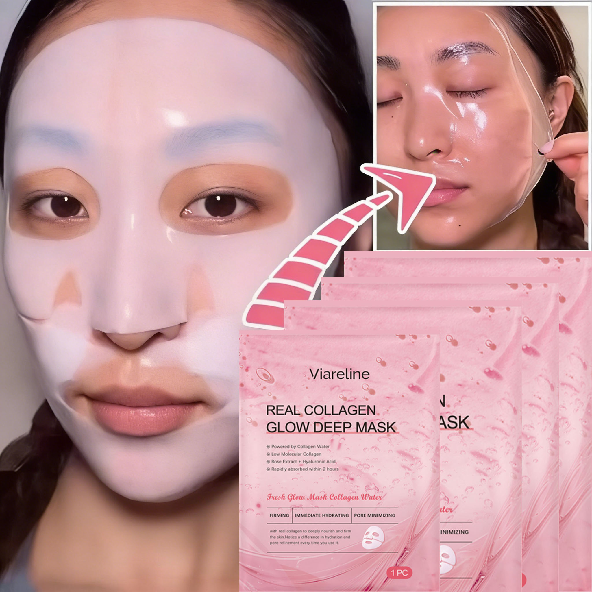 Overnight Collagen Mask Salmon - Korean Skincare Routine recension och pris
