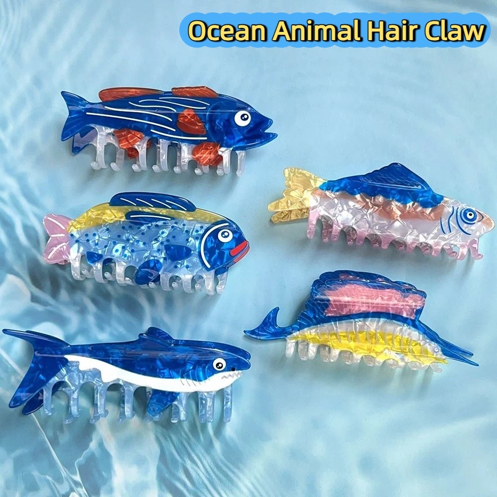 Hairpin Ocean Animal Hair Claw - Lifestyle Of Korean recension och pris