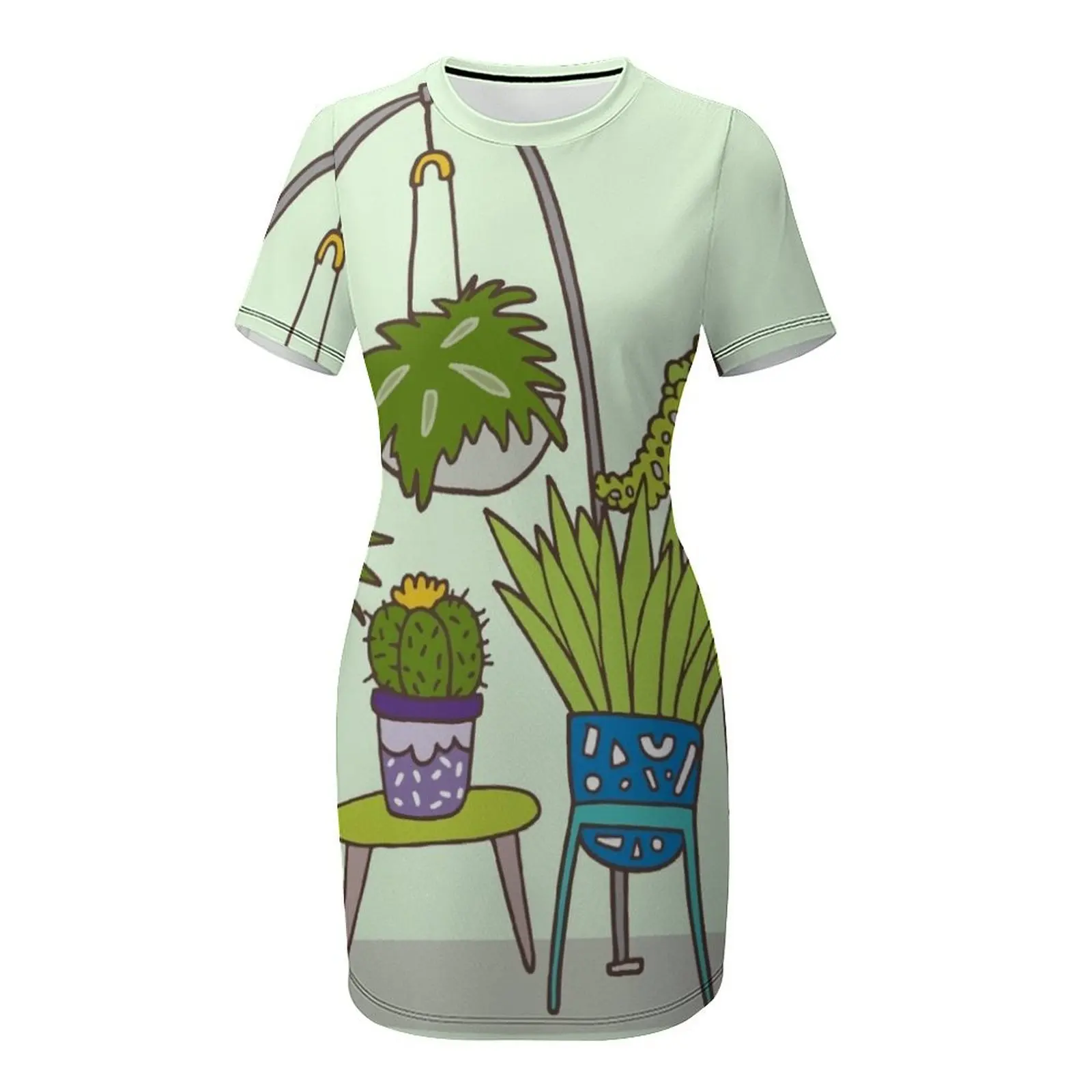 Plant life Short-Sleeved Dress - Korean Girls Lifestyle recension och pris